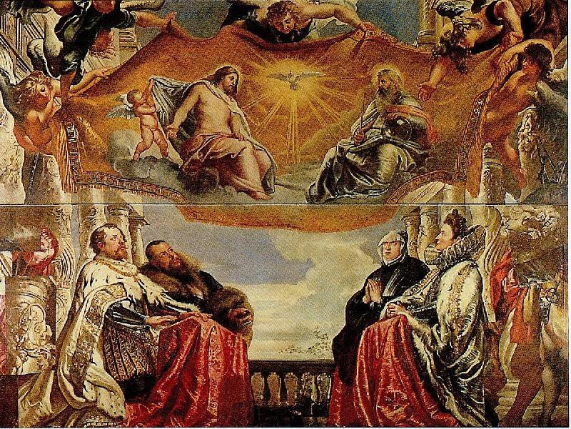 Peter Paul Rubens The Gonzaga Family Adoring the Trinity (mk01) china oil painting image